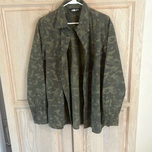 Long Sleeve Camo North Face